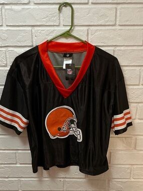 Cleveland Browns NFL Women’s Cropped Jersey Size XL NEW